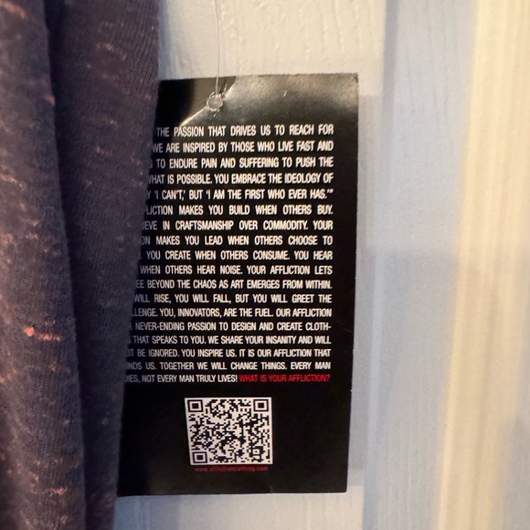 Affliction Men’s Black w/Red Orange Flakes Motors Graphic Tank Top Size Small - Picture 5 of 10